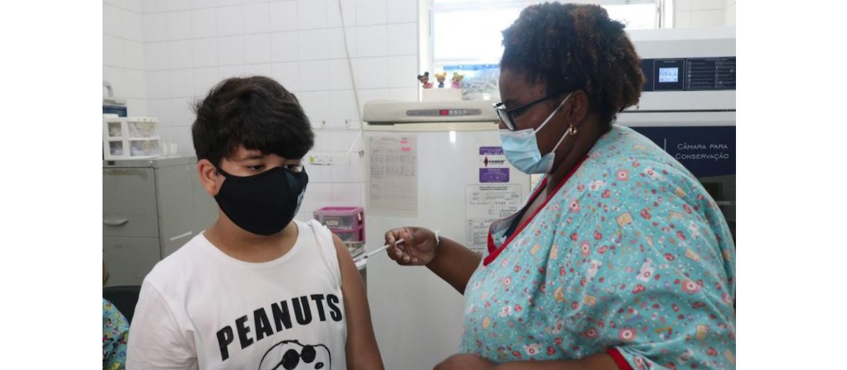SAÚDE: Santos terá dez postos para vacinar crianças de 5 a 11 anos neste feriado