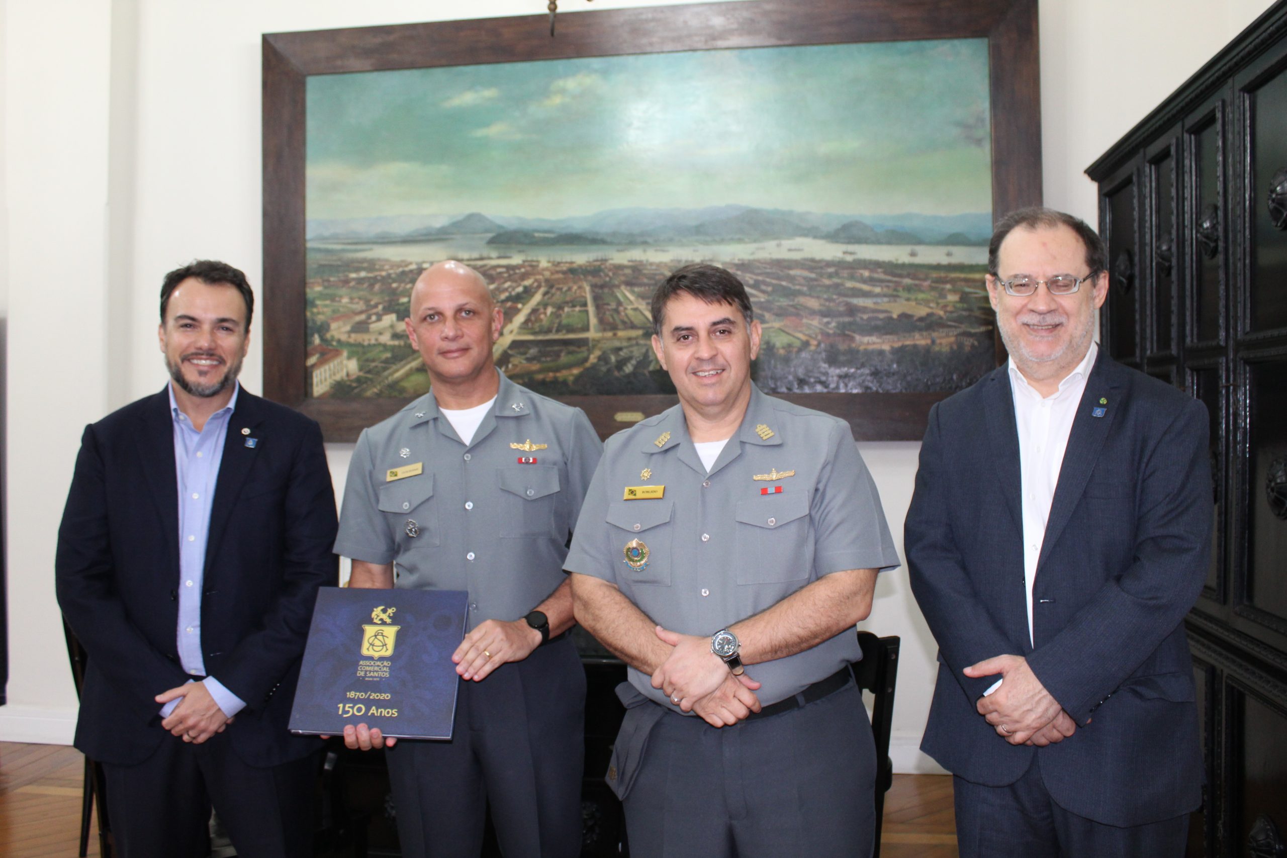 Almirante e Capitão dos Portos visitam a sede da ACS