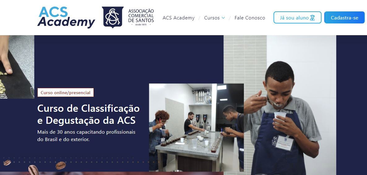 Associação Comercial de Santos lança novo modelo do curso de café; inscrições já estão abertas