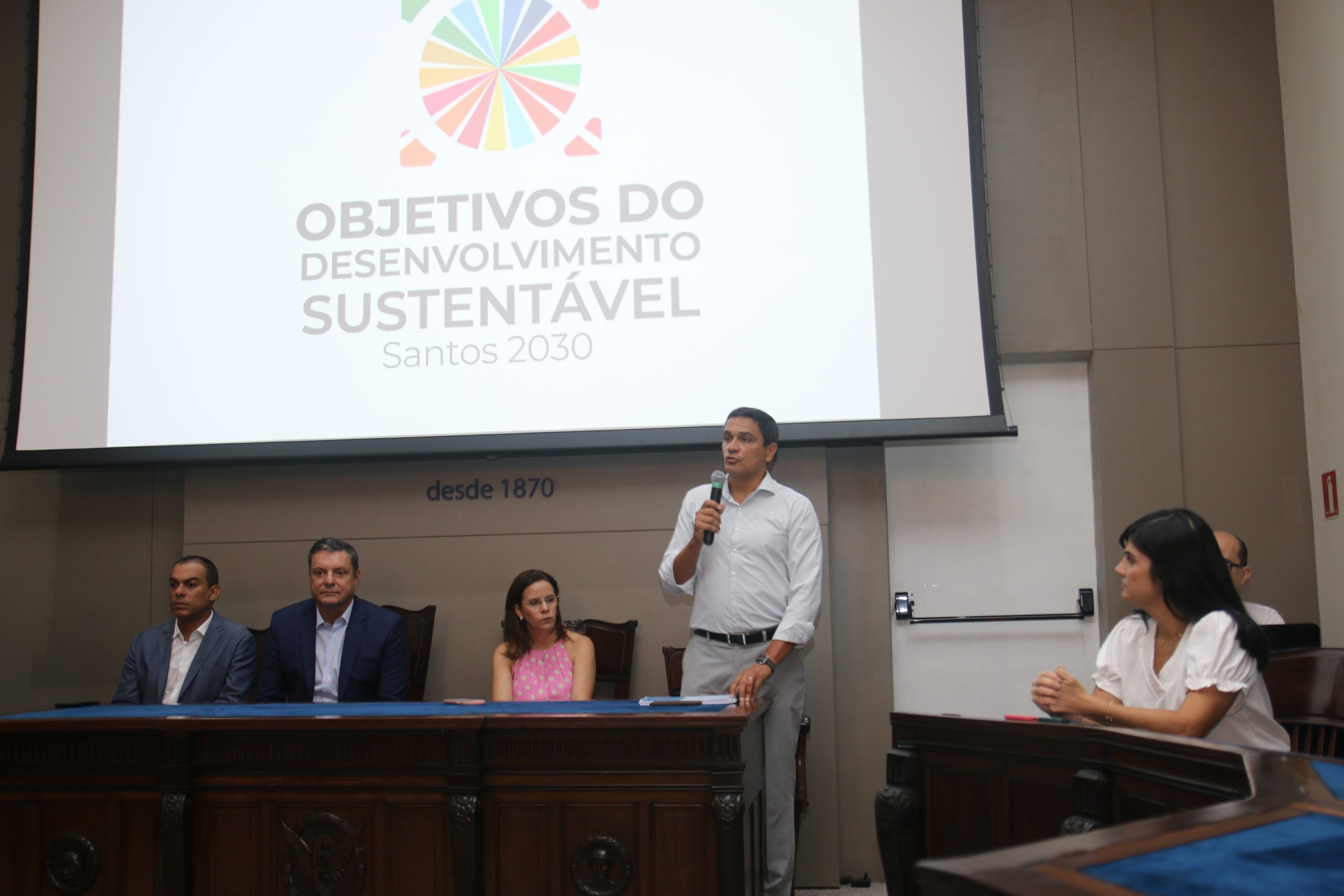 Agenda 2030: Santos lança projeto para Desenvolvimento Sustentável no auditório da ACS
