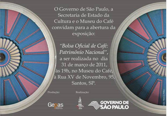 Exposição no Museu do Café será aberta nesta quinta-feira, 31 de março