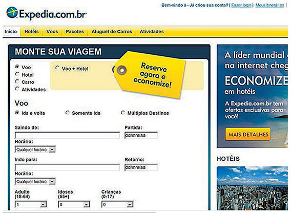 Site de viagens Expedia compra rival por US$ 1,38 bilhão