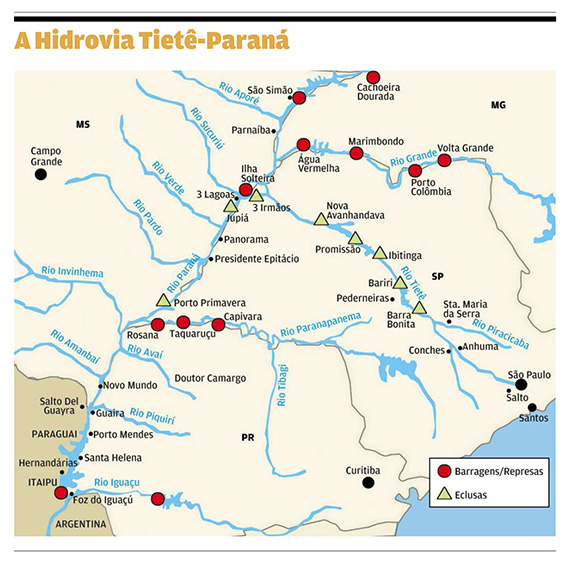 Prejuízos com paralisação de hidrovia chegam a R$ 700 mi